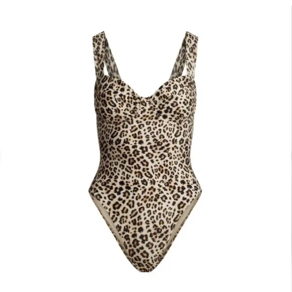 SKIMS Leopard Print Swimsuit